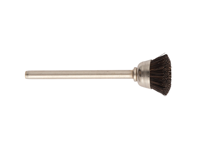 Cup brushes d. 14x6mm MM-762 hard horsehair - Stem d. 3mm - Pack. 12pcs.