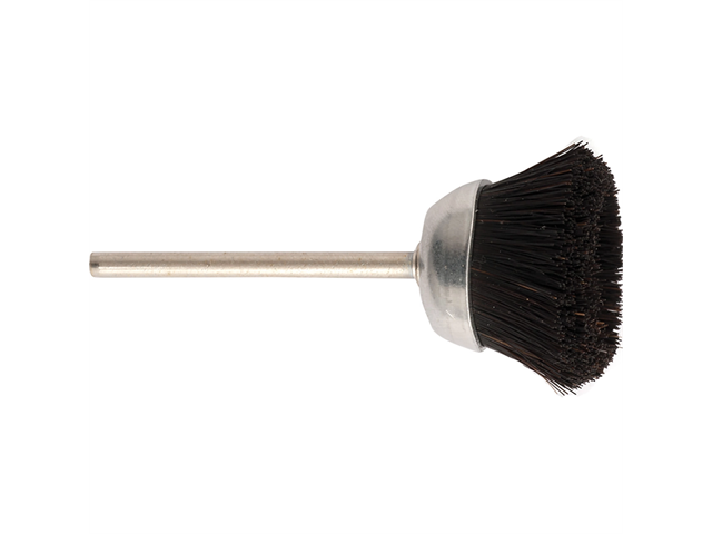 Cup brushes d. 25x11mm MM-764 hard horsehair - Stem d. 3mm - Pack. 12pcs.