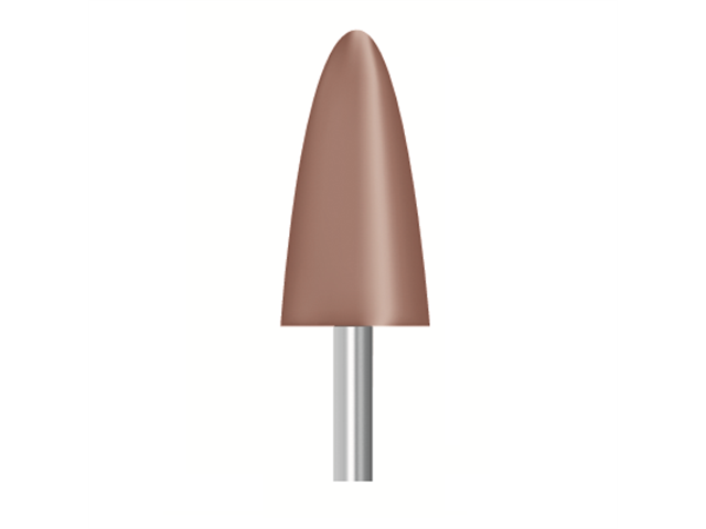 Mola rossa d. 9,4x18,8 lung. 38mm, forma B52, Grana 80 - Gambo d. 3mm - Conf. 24pz.