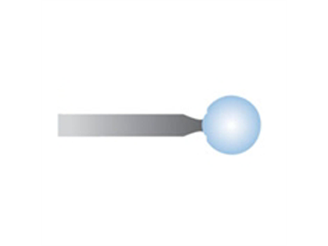 Mola azzurra d. 6,3 lung. 38mm, forma B125, Grana 120 - Gambo d. 3mm - Conf. 24pz.