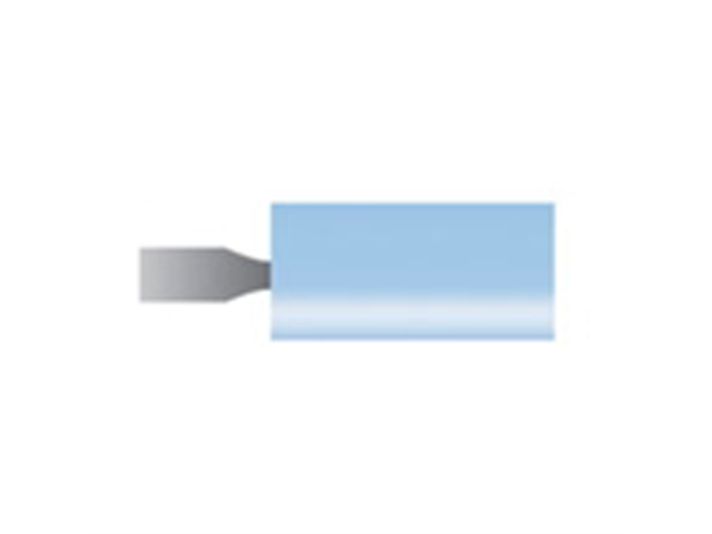 Mola azzurra d. 6,3x12,7 lung. 38mm, forma B163, Grana 120 - Gambo d. 3mm - Conf. 24pz.