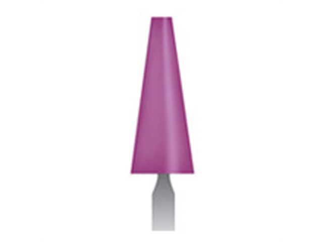 Mola viola d. 9,4x18,8 lung. 38mm, forma B53, Grana 80 - Gambo d. 3mm - Conf. 24pz.