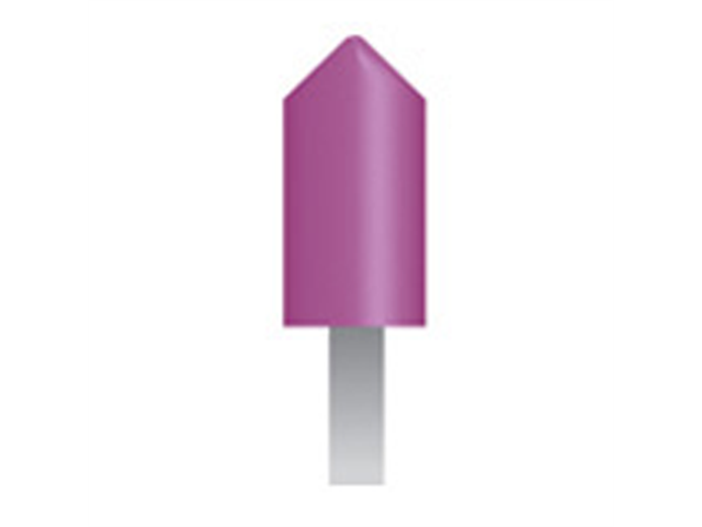 Mola viola d. 6,3x15,8 lung. 38mm, forma B54, Grana 80 - Gambo d. 3mm - Conf. 24pz.