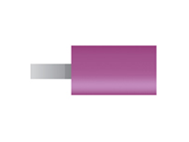 Mola viola d. 7,9x12,7 lung. 38mm, forma W170, Grana 80 - Gambo d. 3mm - Conf. 24pz.