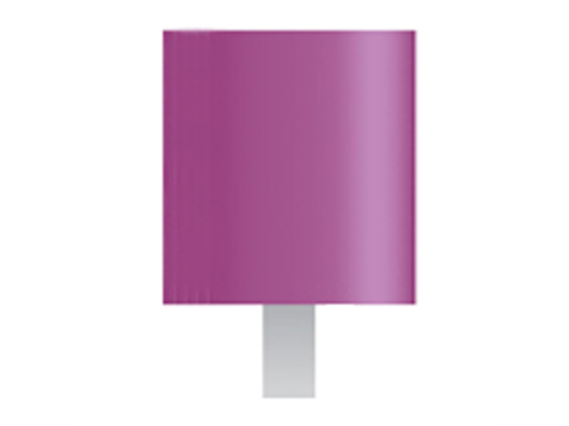 Mola viola d. 12,5x12,5 lung. 38mm, forma W185, Grana 80 - Gambo d. 3mm - Conf. 24pz.