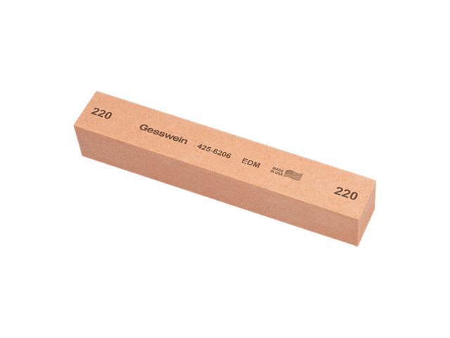 Pietra EDM 25x25x130mm, Grana 220 - Quadrata