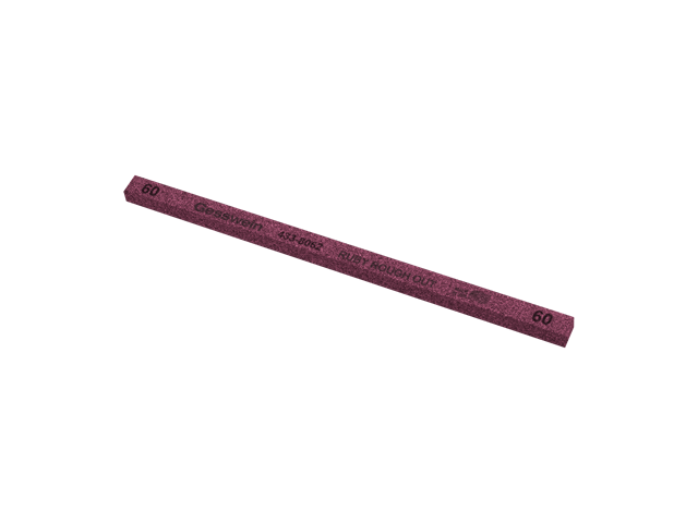 Ruby Rough Out stone 6x6x150mm, Grit 60 - Square