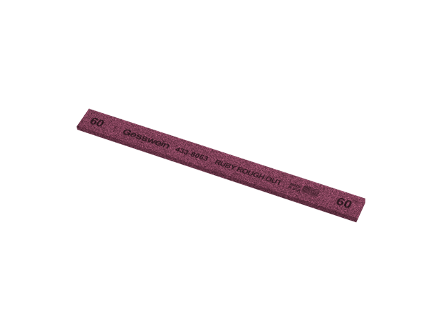 Ruby Rough Out stone 13x3x150mm, Grit 60 - Rectangular