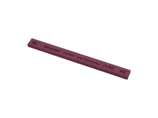 Ruby Rough Out stone 13x6x150mm, Grit 60 - Rectangular
