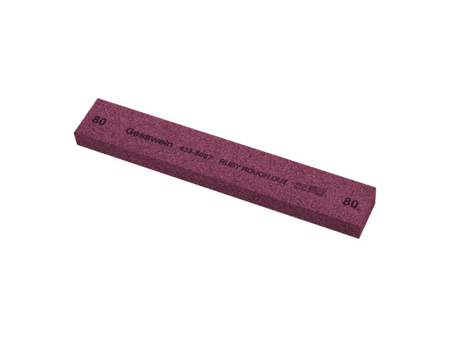 Ruby Rough Out stone 25x13x150mm, Grit 60 - Rectangular