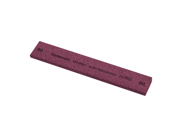 Ruby Rough Out stone 25x6x150mm, Grit 60 - Rectangular