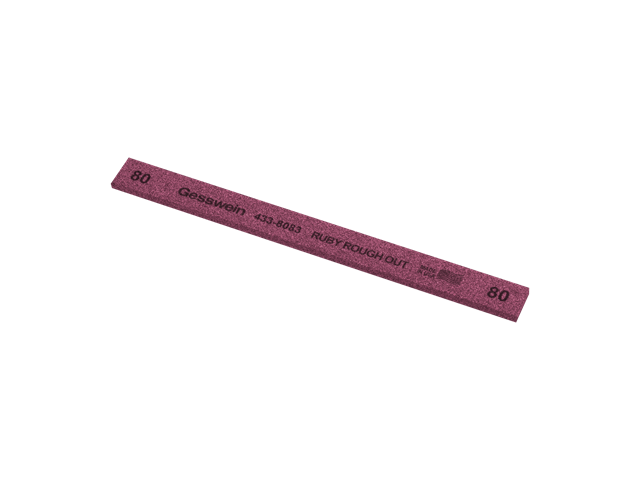 Ruby Rough Out stone 13x3x150mm, Grit 80 - Rectangular