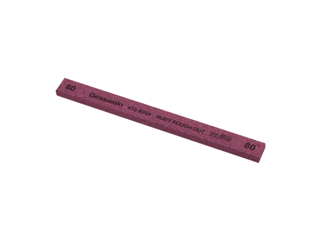 Ruby Rough Out stone 13x6x150mm, Grit 80 - Rectangular