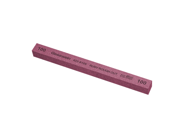 Pietra Ruby Rough Out 13x13x150mm, Grana 100 - Quadrata