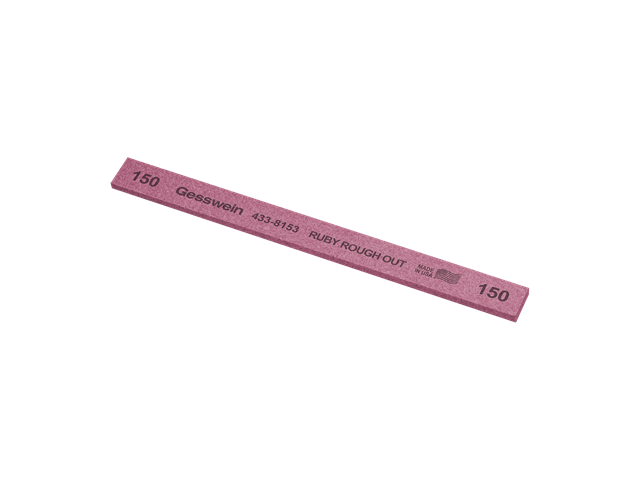 Pietra Ruby Rough Out 13x3x150mm, Grana 150 - Rettangolare
