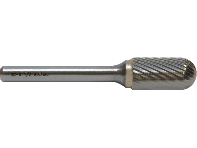 Fresa d. 6,0x16,0mm, PSC-1M-D, taglio D, cilindrica - Gambo d. 6mm