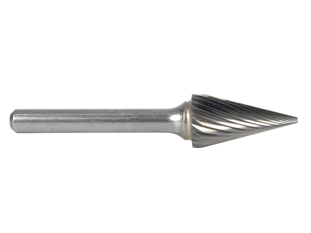 Fresa d. 12,7x22,0mm, PSM-5M-F, taglio F, conica - Gambo d. 6mm