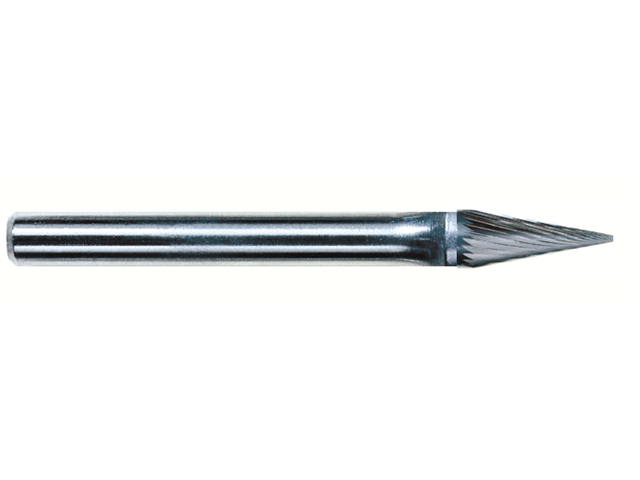 Fresa d. 3,0x16,0mm, PSM-43M-F, taglio F, conica - Gambo d. 3mm
