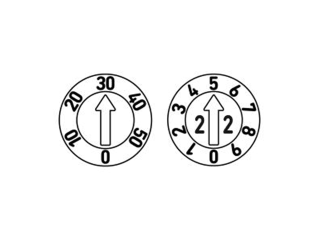 Datario Serie 1000, d. 3mm, con settimana+anno