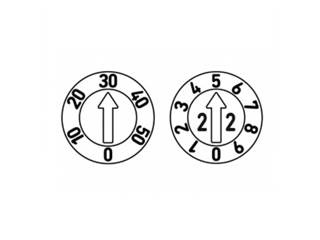 Datario Serie 2200, d. 6mm, con settimana+anno