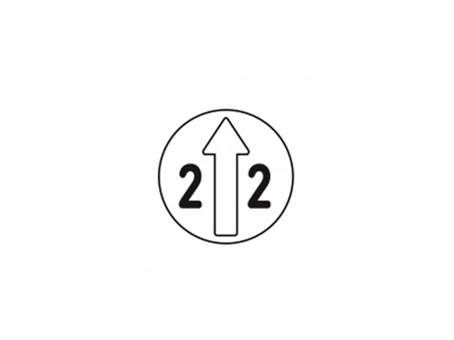 Inserto Serie 1800, d. 2,1mm per datari d. 4mm, con freccia+anno