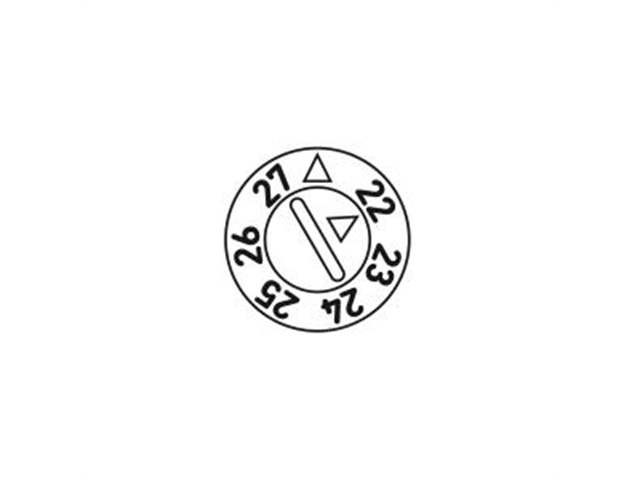 Inserto Serie 9000, d. 4,2mm per datari d. 6mm, con anno+4 anni