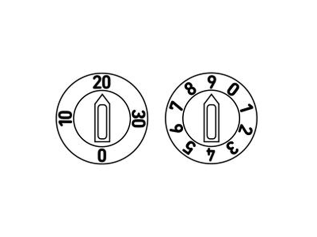 Datario Serie 6000, d. 8mm, con giorno