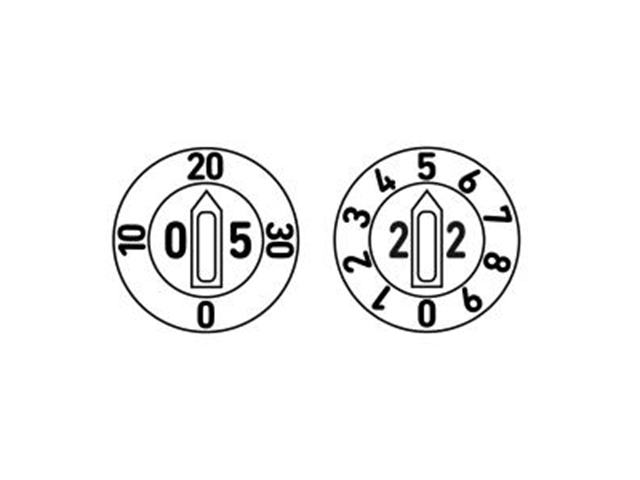 Datario Serie 6000, d. 6mm, con giorni+mese+anno