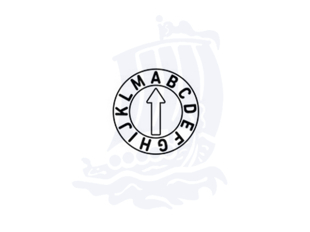 Datario Serie 3500, d. 4mm, con lettere A-M - Lunghezza da definire