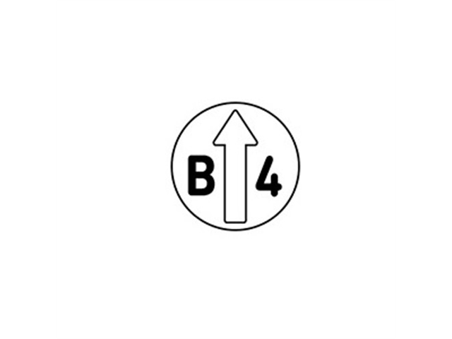 Inserto Serie 2300, d. 8,2mm per datari d. 16mm, con freccia+personalizzazione con numeri o lettere