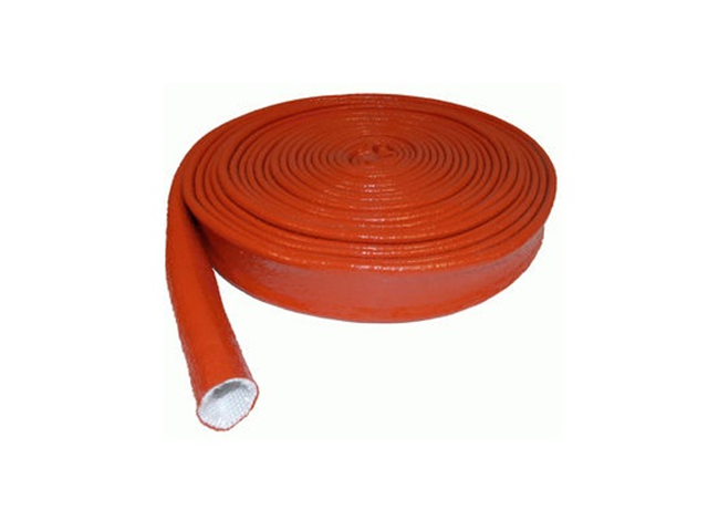 Red anti-heat protective sheath, internal d. 13mm, external d. 17mm - 10m coil