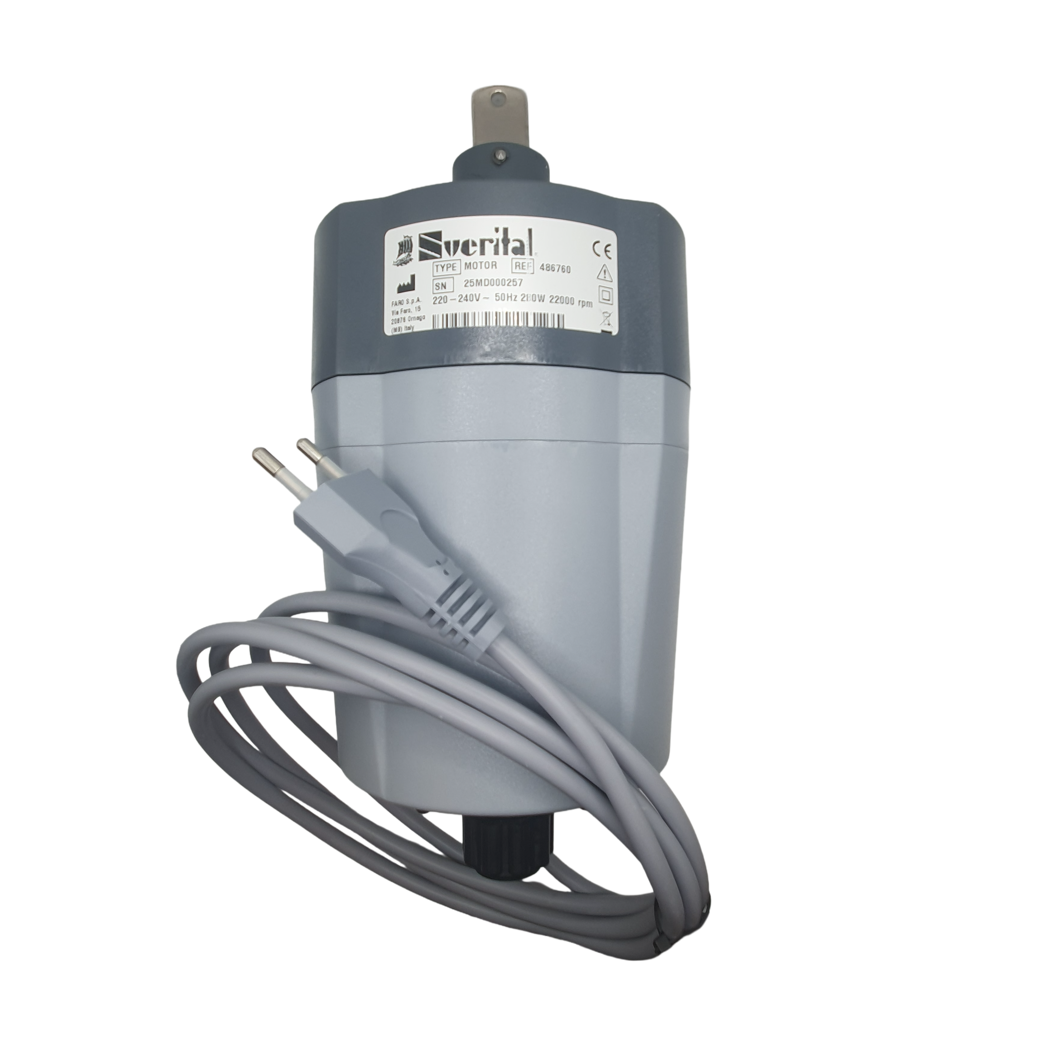 Motore singolo 22.000rpm -280W -230V AC per reostato 30211 e regolatore 30254N - Nuova versione