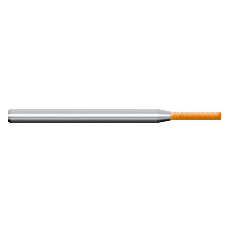 Moletta in ceramica 80S, d. 1,0x9mm, Grana 400 - Arancio - Gambo d. 3mm