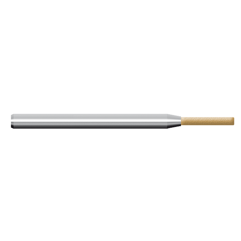 Moletta in ceramica 80S, d. 1,5x9mm, Grana 180 - Oro - Gambo d. 3mm