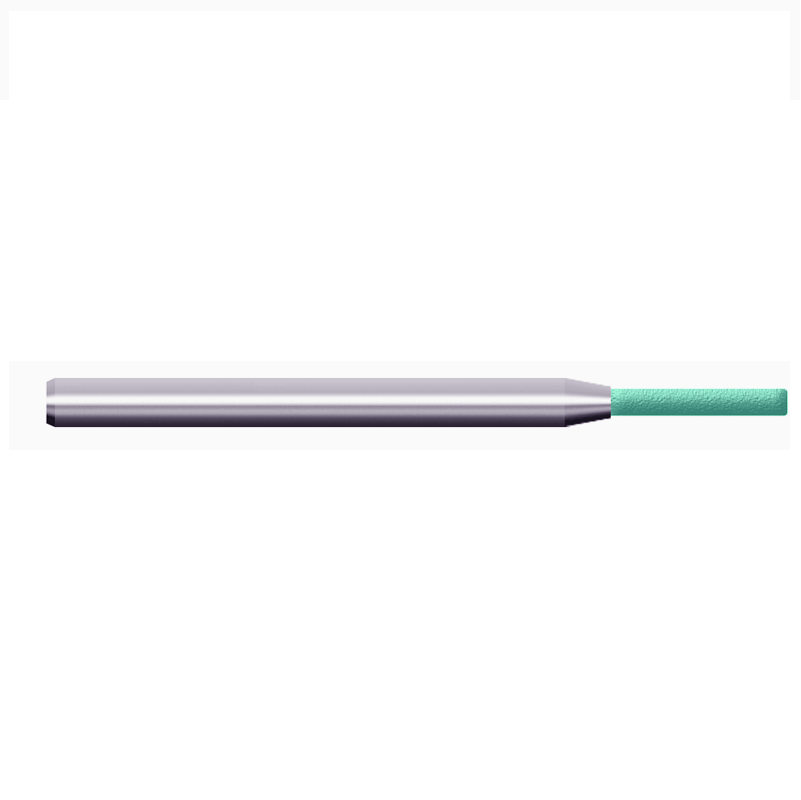 Moletta in ceramica 80S, d. 2,0x9mm, Grana 120 - Verde - Gambo d. 3mm
