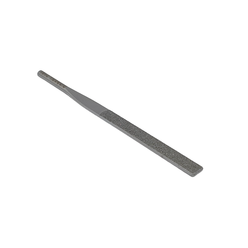 Lima diamantata DLE-1-D151, 5x2mm, piatta parallela - Gambo d. 3mm