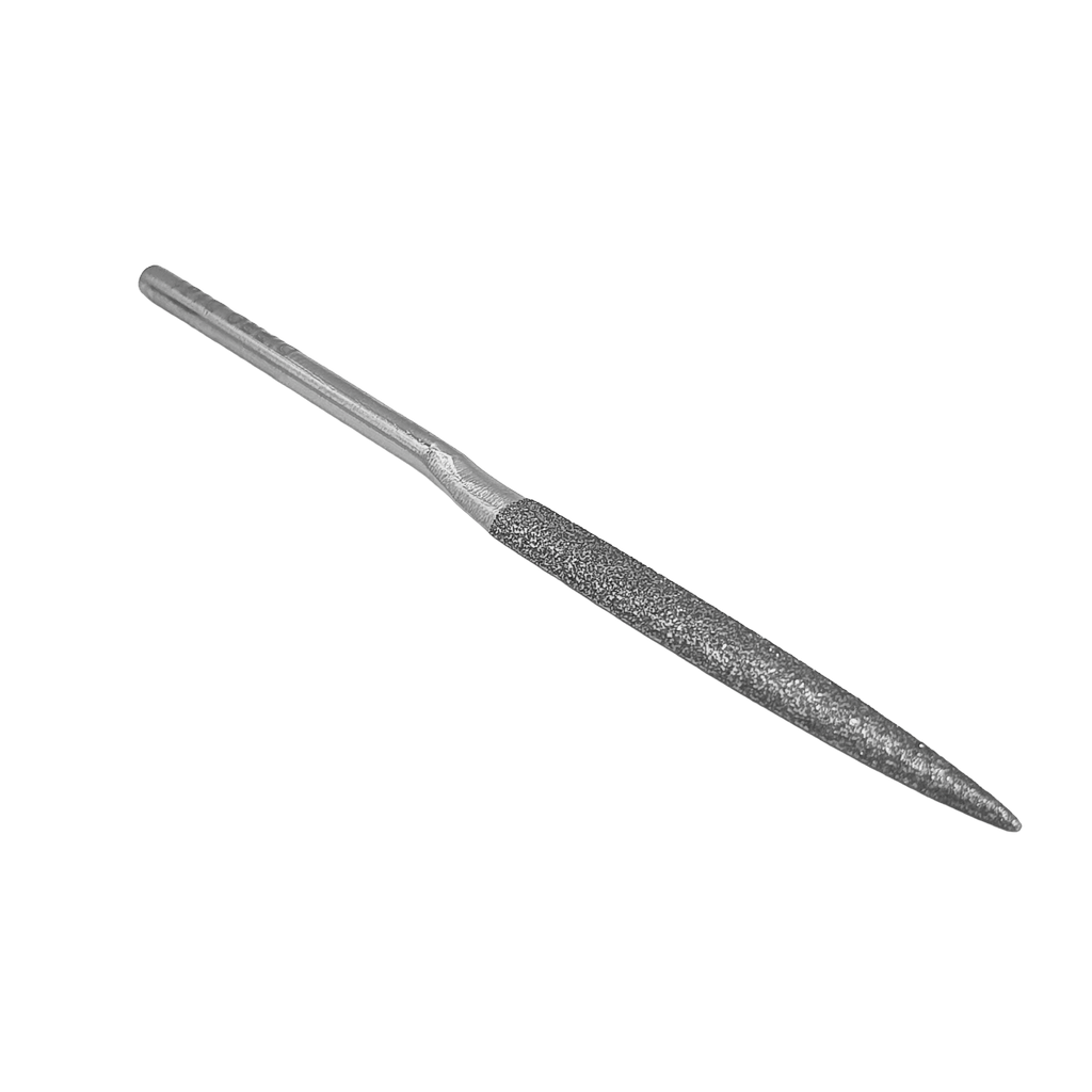 Lima diamantata DLE-3-D151, 5x2mm, mezza tonda - Gambo d. 3mm