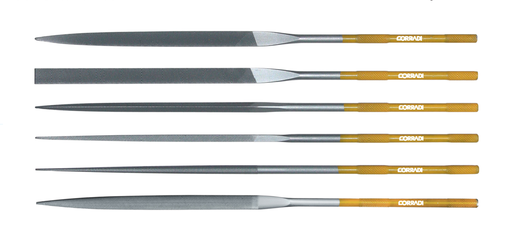 Assortimento lime Corinox, lunghezza 180mm - Taglio 0 - Gambo d. 3,5mm