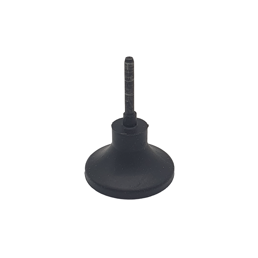 Supporto rotativo elastico R3-12,5, d. 25mm, morbido - Gambo d. 3mm - Conf. 5pz.