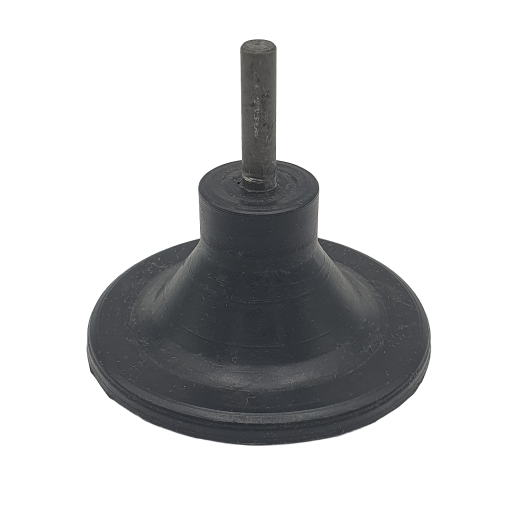 Supporto rotativo elastico R6-32,5, d. 65mm, morbido - Gambo d. 6mm