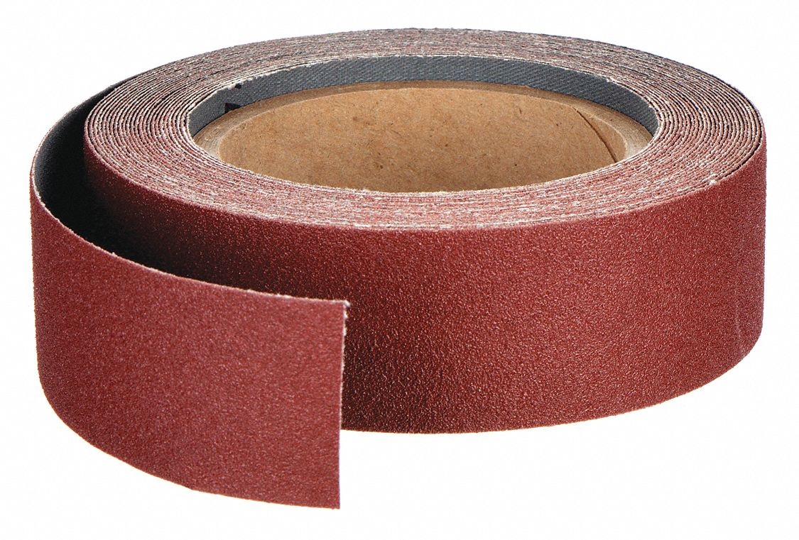 Tela abrasiva tipo F, 50mmx25m, Grana 320, corindone - Rotolo