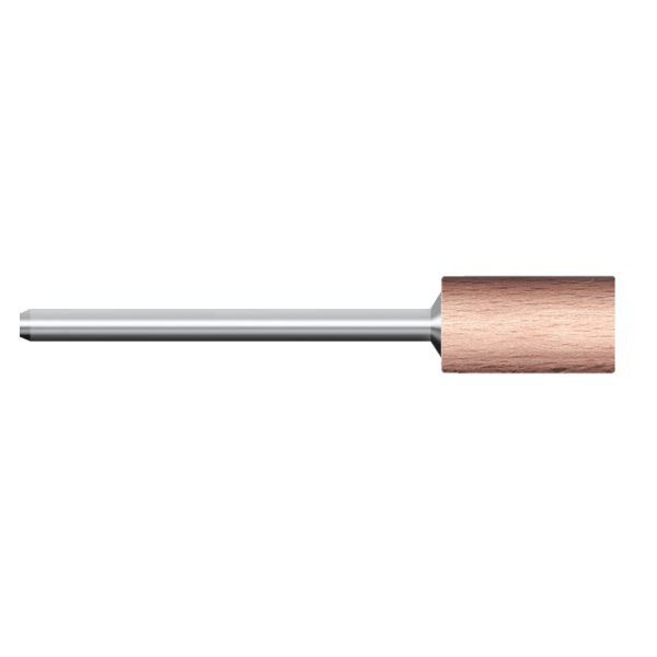 Legno rotativo duro, d. 10x20mm, cilindrico - Gambo d. 3mm - Conf. 10pz.