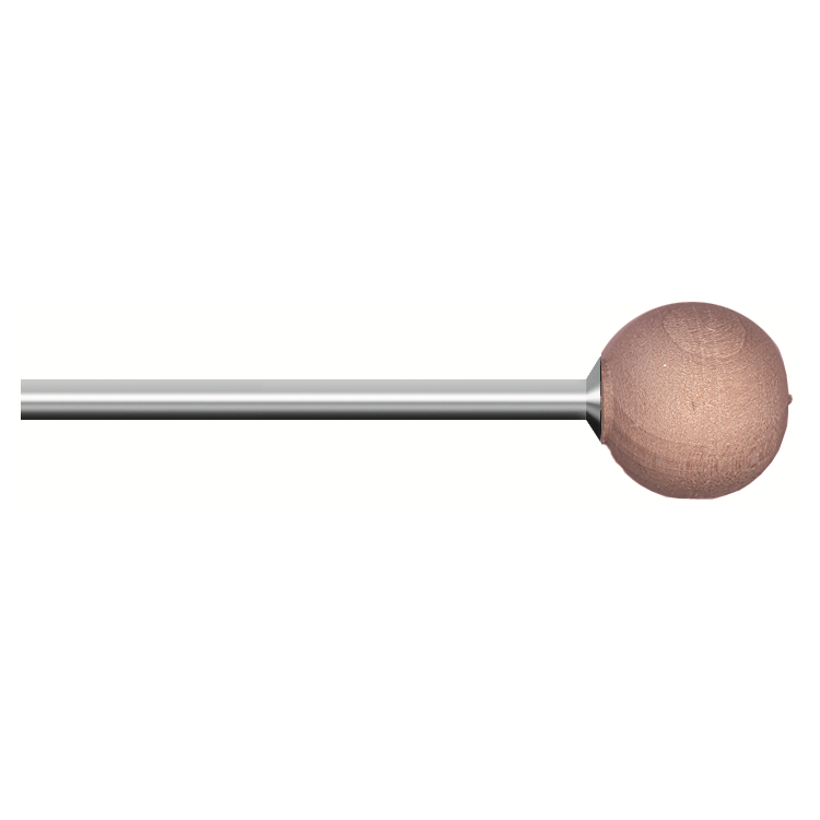 Legno rotativo morbido, d. 10mm, tiglio, sfera - Gambo d. 3mm - Conf. 10pz.