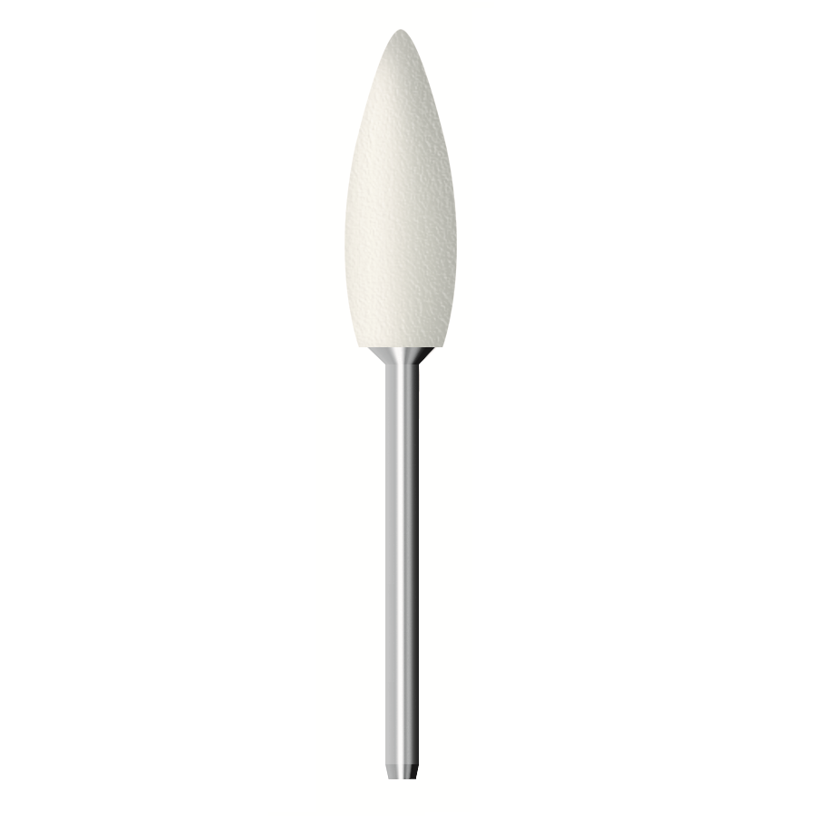 Feltro rotativo morbido, d. 10x30mm, ogiva - Gambo d. 3mm - Conf. 10pz.