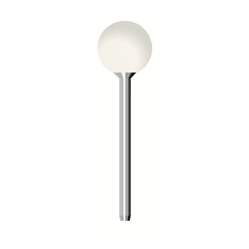 Feltro rotativo morbido, d. 10mm, sfera - Gambo d. 3mm - Conf. 10pz.