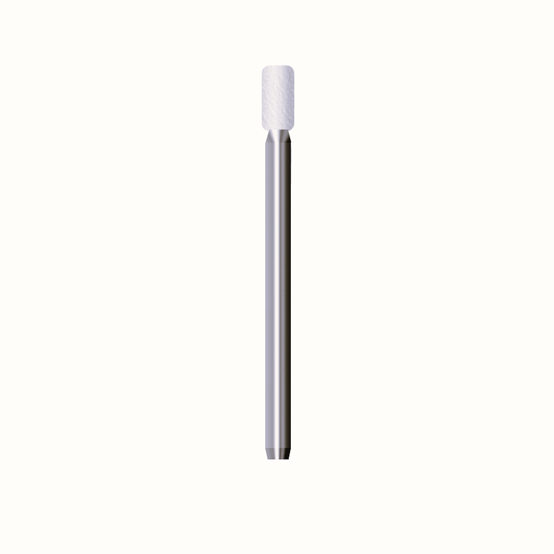 Feltro rotativo duro, d. 3x8mm, cilindrico - Gambo d. 3mm - Conf. 10pz.