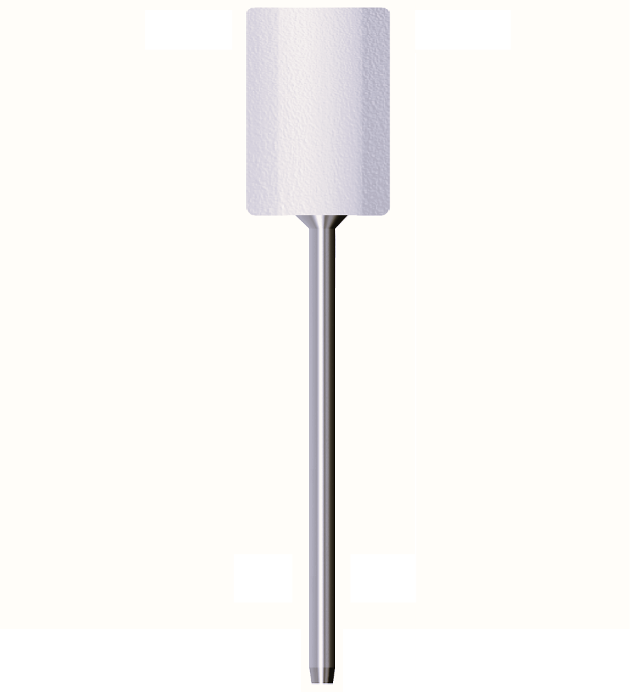 Feltro rotativo duro, d. 15x25mm, cilindrico - Gambo d. 3mm x lung. 90mm - Conf. 10pz.