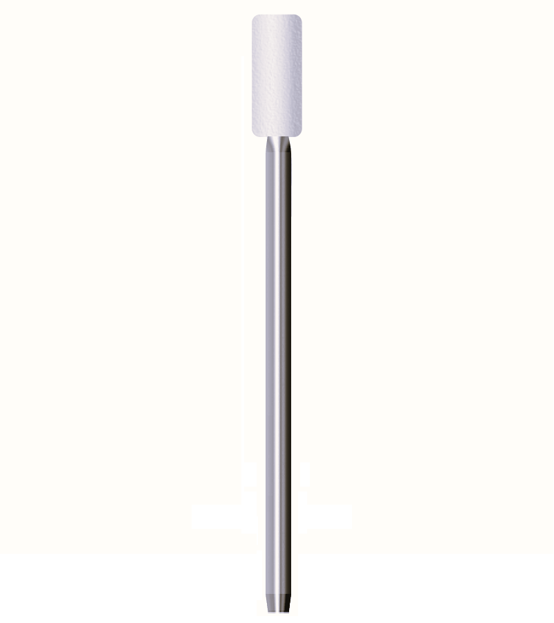 Feltro rotativo duro, d. 6x15mm, cilindrico - Gambo d. 3mm x lung. 90mm - Conf. 10pz.