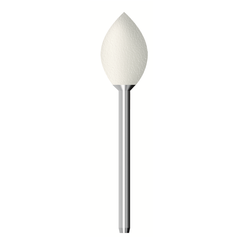 Feltro rotativo duro, d. 13x20mm, goccia - Gambo d. 3mm - Conf. 10pz.