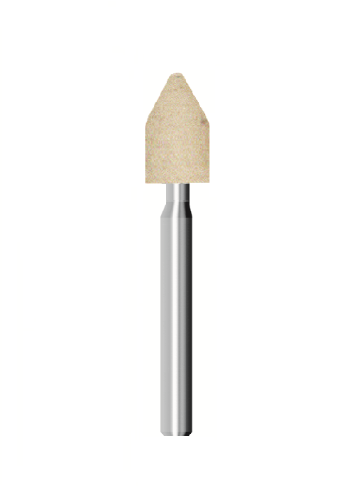 Feltro rotativo morbido, d. 10x18mm, conico - Gambo d. 6mm - Conf. 10pz.